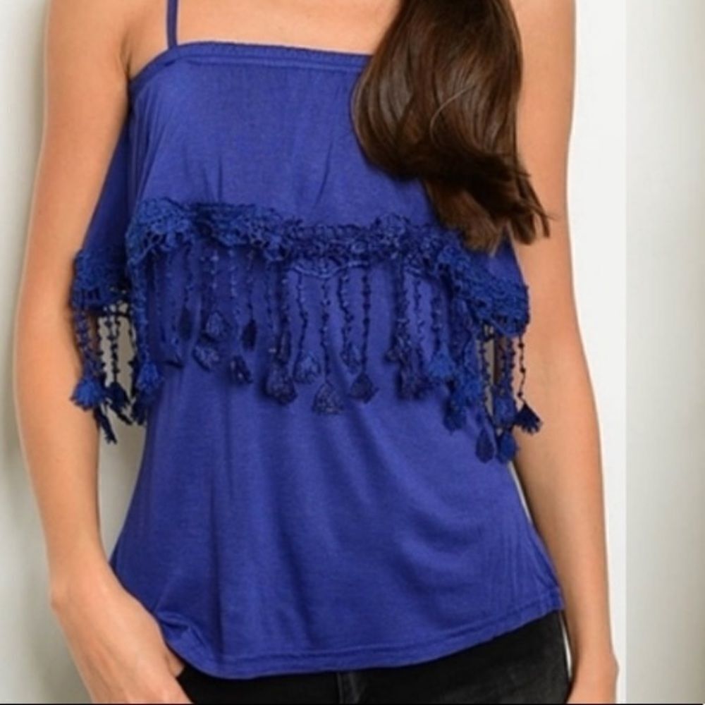 Fringe Tassel Tank Top - Picture 2 of 14